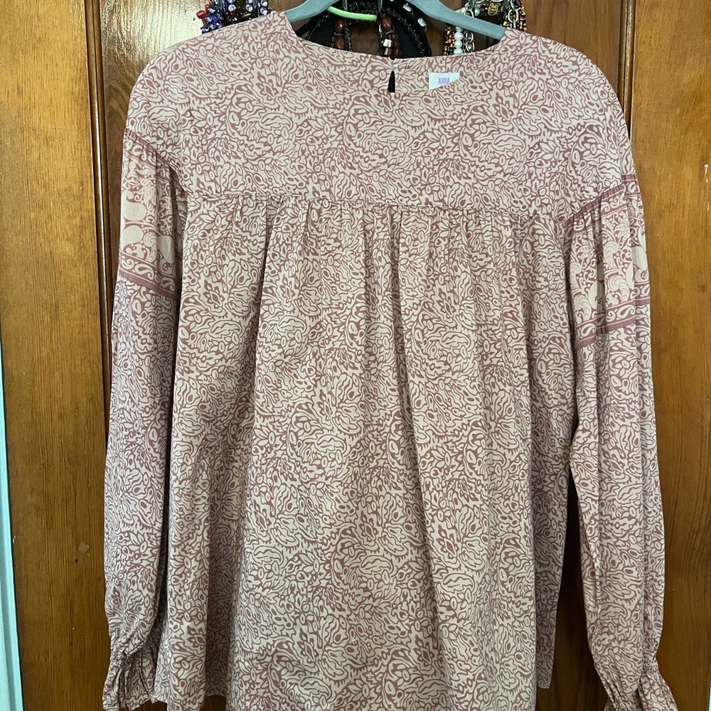 Anna Sui Pink Patterned Blouse
